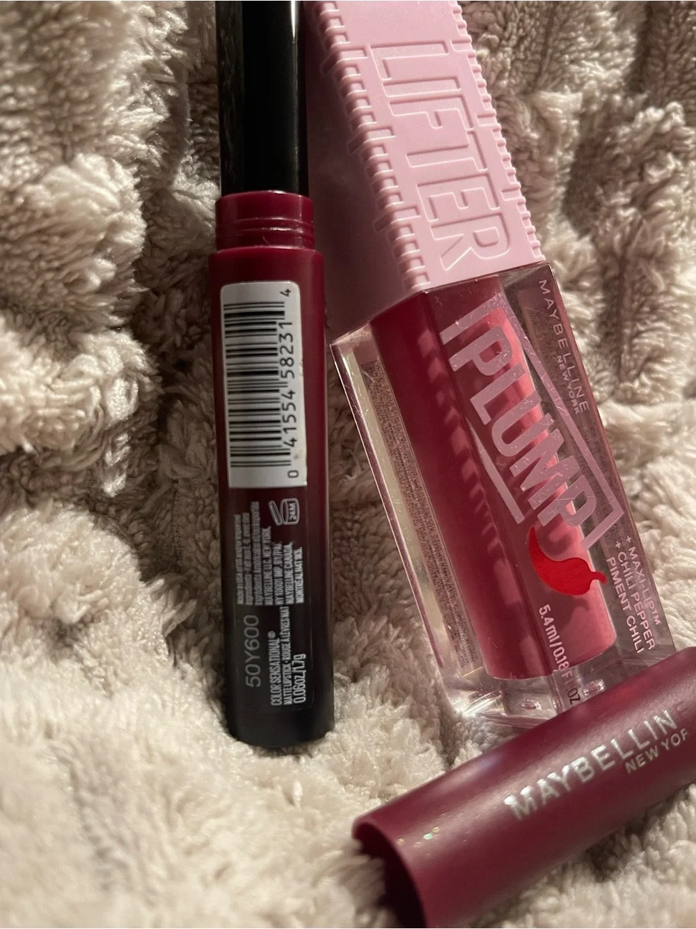 Maybelline Lifter Lip Plump Gloss and Maybelline Sensational Lipstick